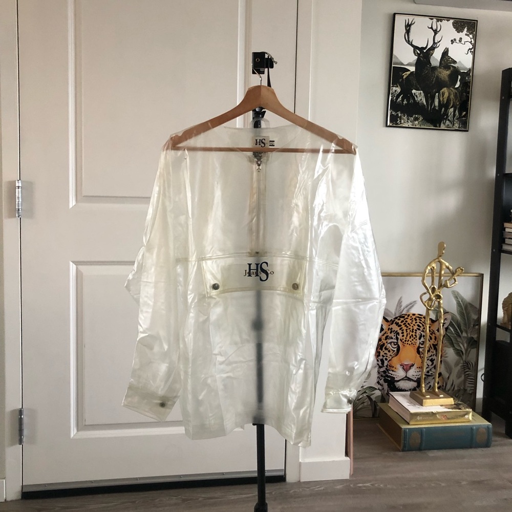 HS jeans transparent rain coat